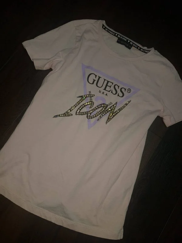 Bluză Guess XS | Roz, Normal, Bumbac - Image 7