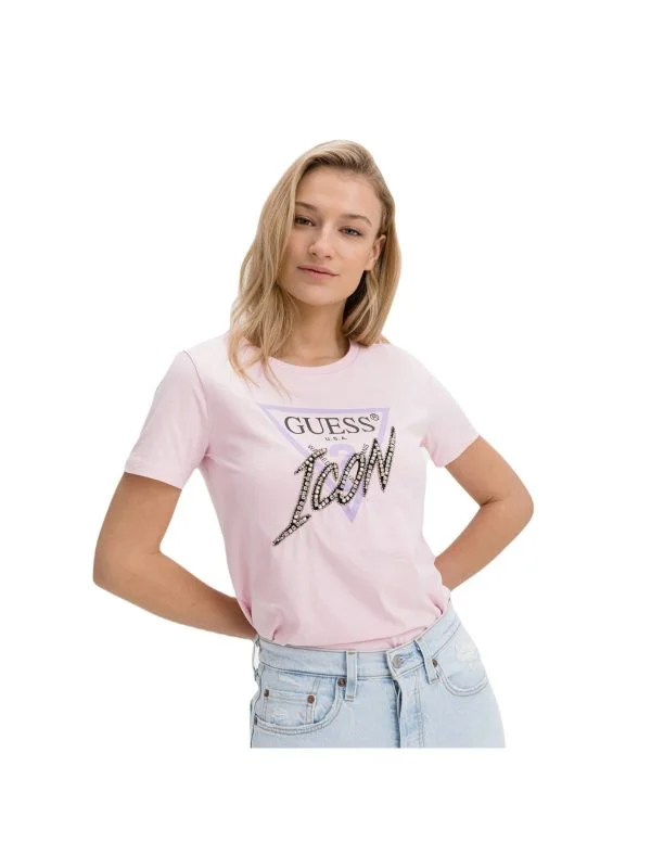 Bluză Guess XS | Roz, Normal, Bumbac