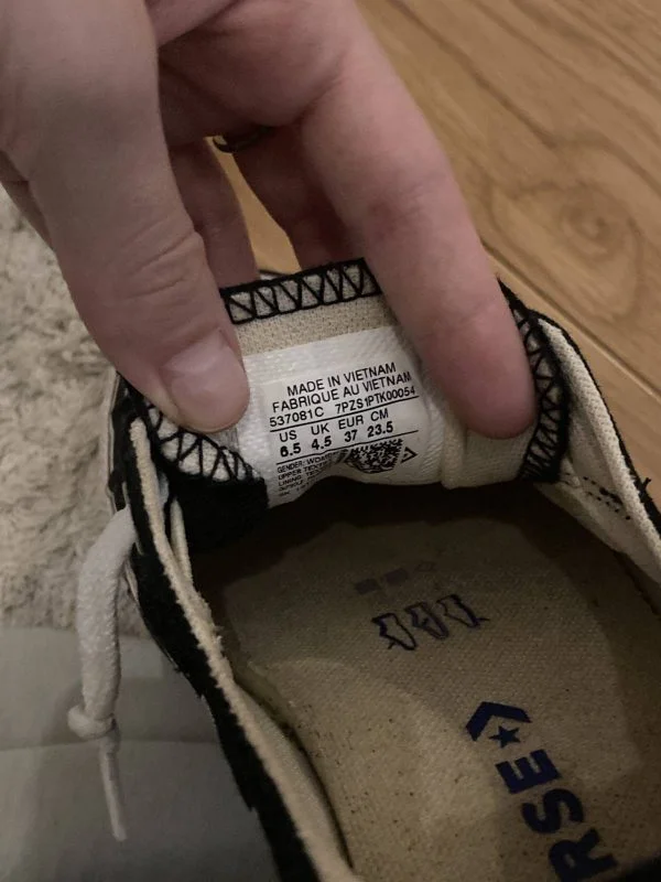 Teniși Converse EU 37 | Negru, Pânză - Image 4