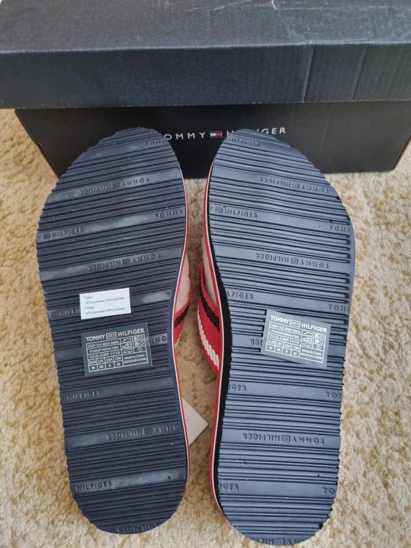 Șlapi Tommy Hilfiger EU 36 | Roșu, Poliester - Image 8