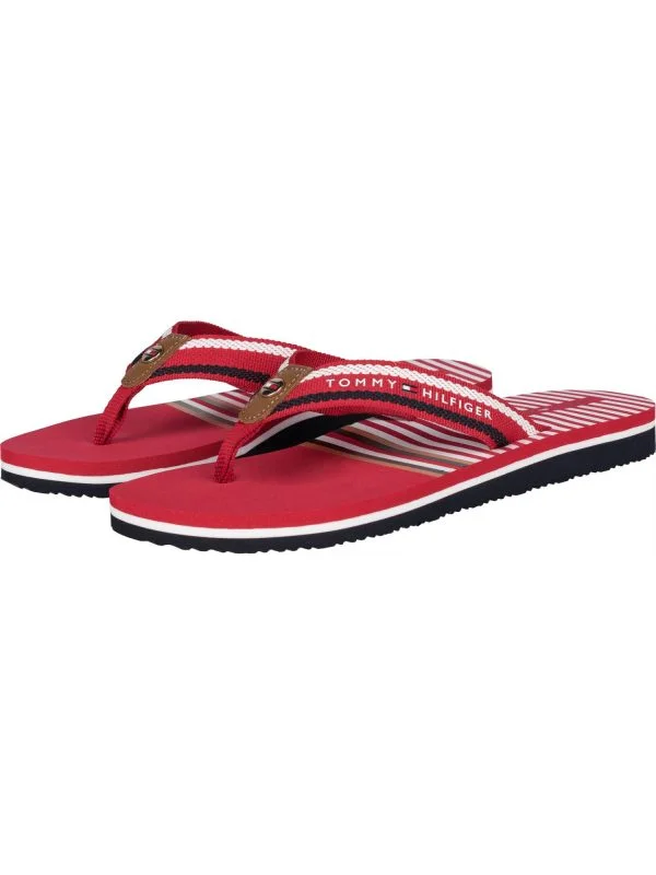 Șlapi Tommy Hilfiger EU 36 | Roșu, Poliester - Image 3