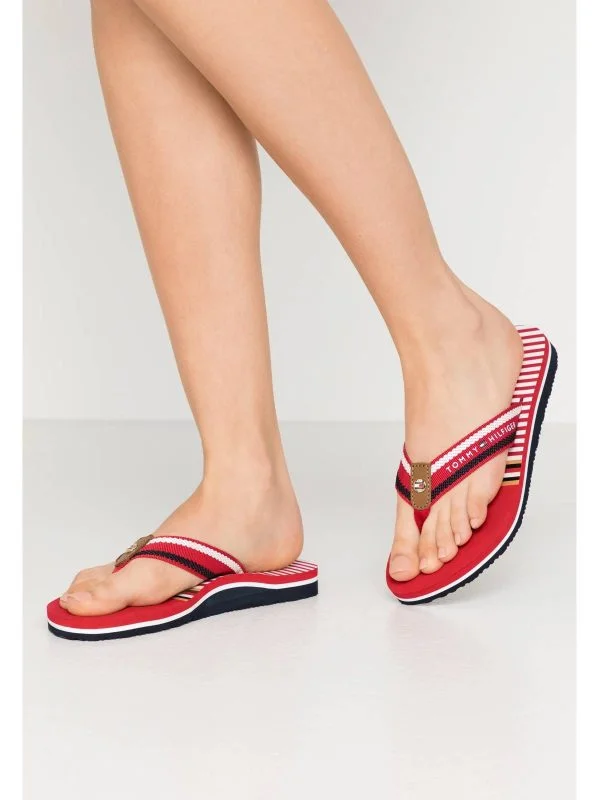 Șlapi Tommy Hilfiger EU 36 | Roșu, Poliester - Image 5