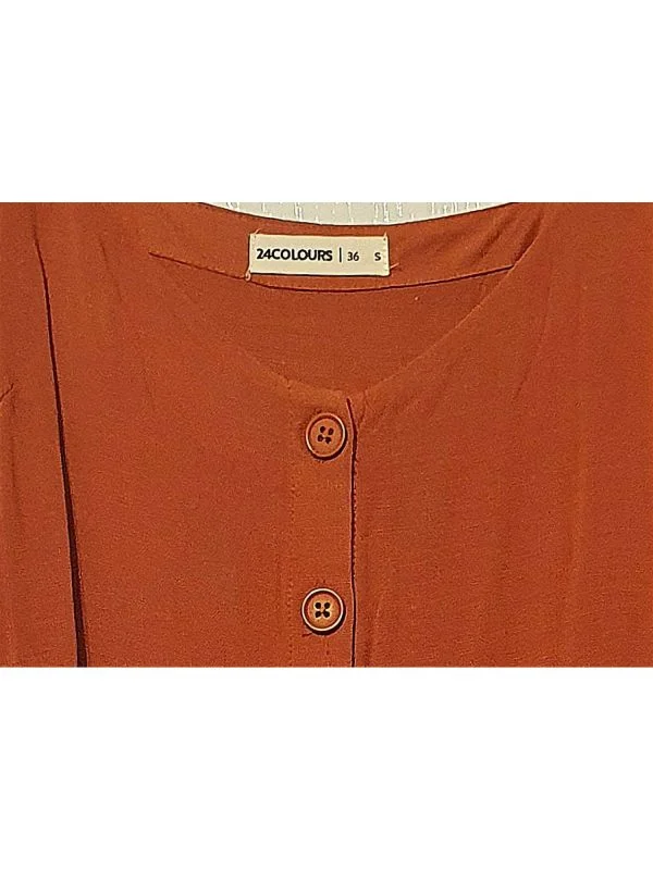 Rochie casual 24COLOURS S | Cărămiziu, Midi, Vâscoză - Image 4