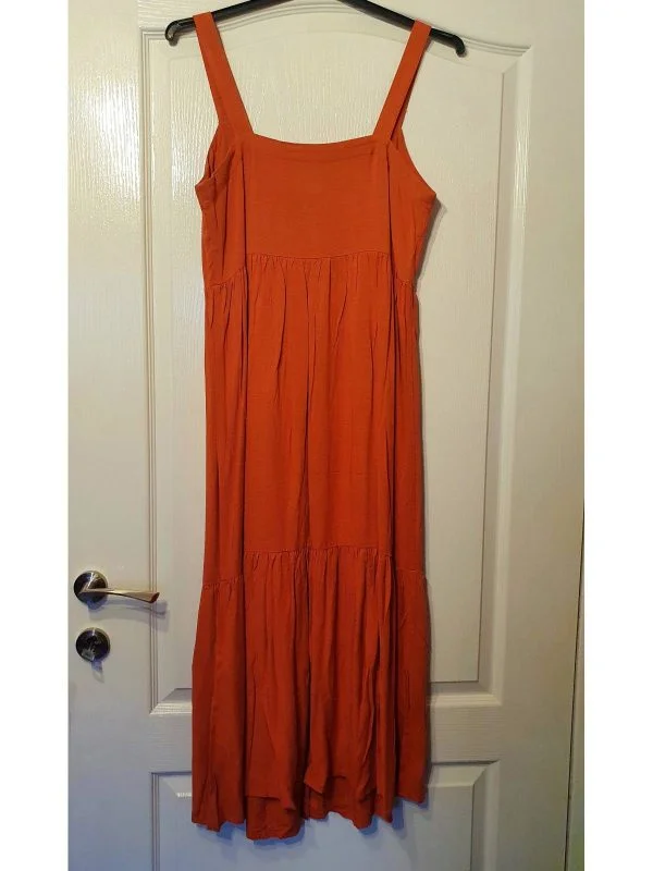 Rochie casual 24COLOURS S | Cărămiziu, Midi, Vâscoză - Image 3