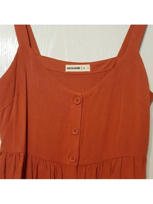 Rochie casual 24COLOURS S | Cărămiziu, Midi, Vâscoză - Image 5
