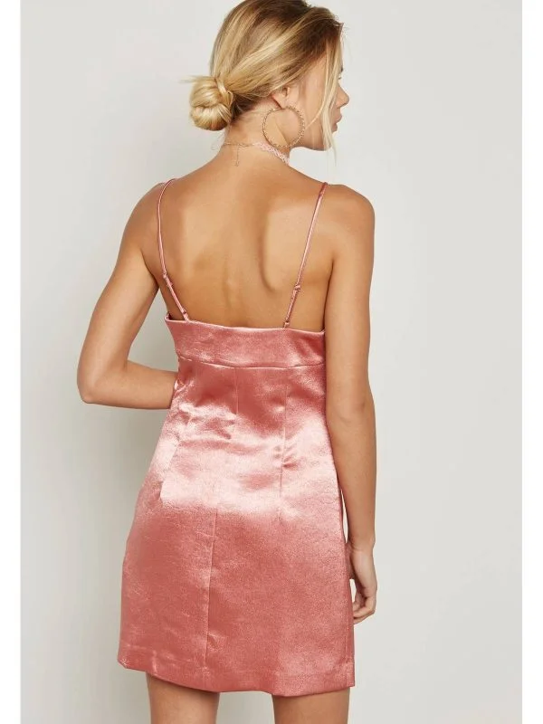 Rochie de seară FOREVER 21 M | Roz, Mini, Poliester - Image 3