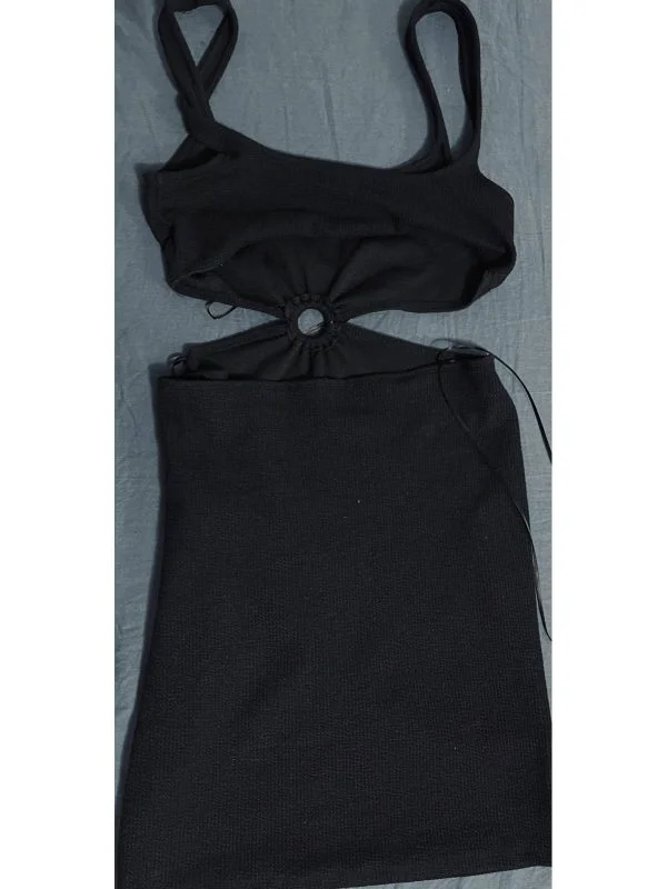 Rochie casual Bershka M | Negru, Mini, Poliester - Image 5