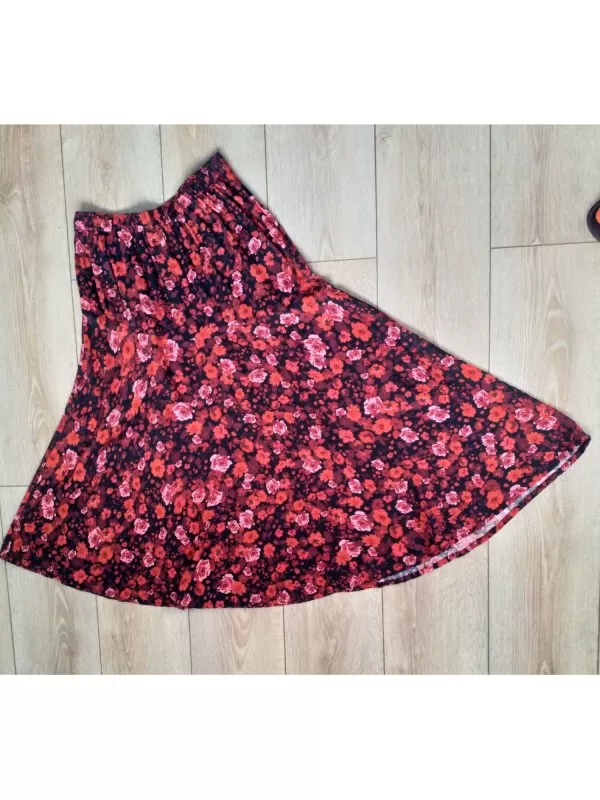 Fustă Stradivarius S | Multicolor, Midi, Vâscoză - Image 7