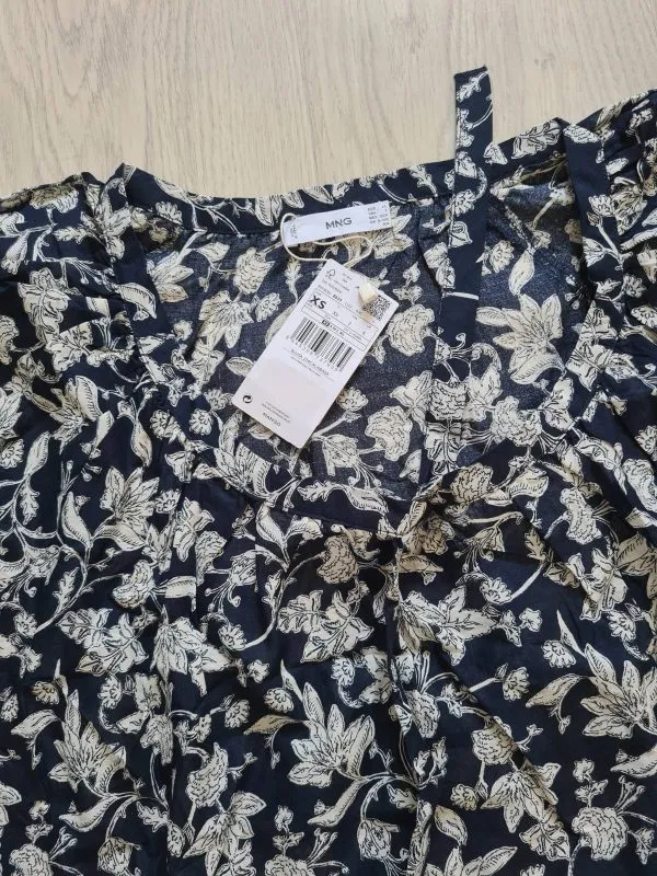 Top Mango XS | Albastru, Normal, Bumbac - Image 6