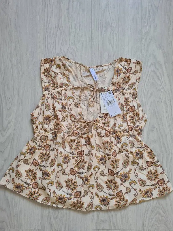 Top Mango XS | Bej, Normal, Bumbac - Image 6