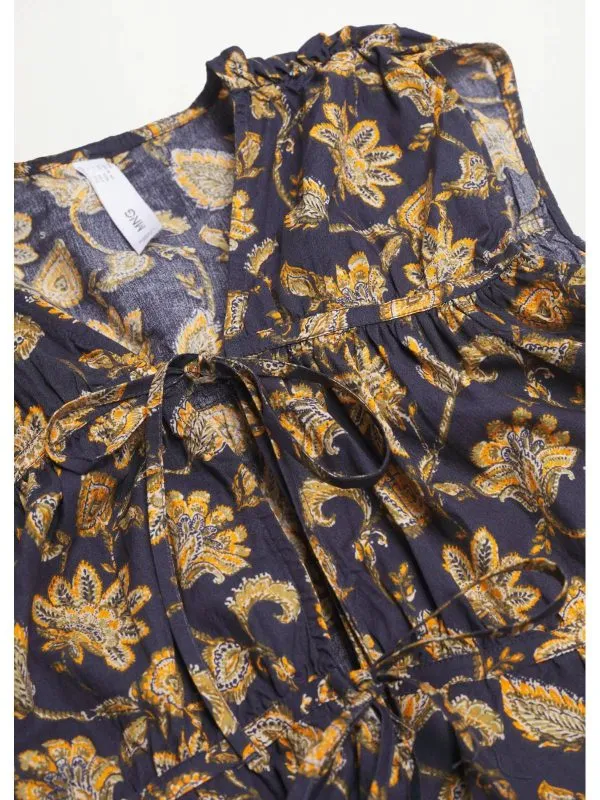 Top Mango XS | Albastru, Normal, Bumbac - Image 5