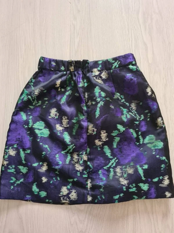 Fustă Zara XS | Albastru, Mini, Poliester - Image 3