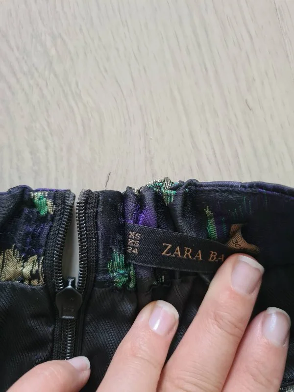 Fustă Zara XS | Albastru, Mini, Poliester - Image 5