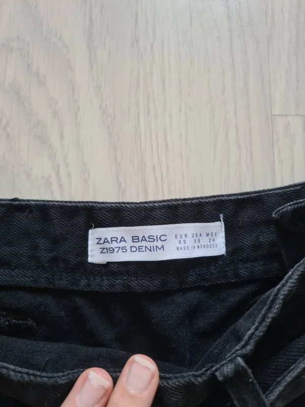 Fustă Zara XS | Negru, Mini, Bumbac - Image 8