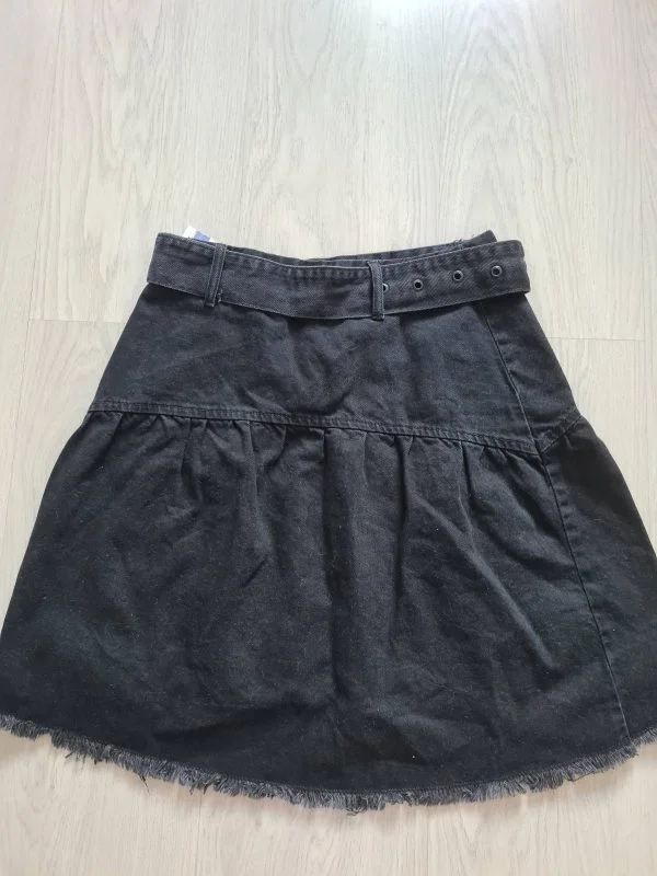Fustă Zara XS | Negru, Mini, Bumbac - Image 6