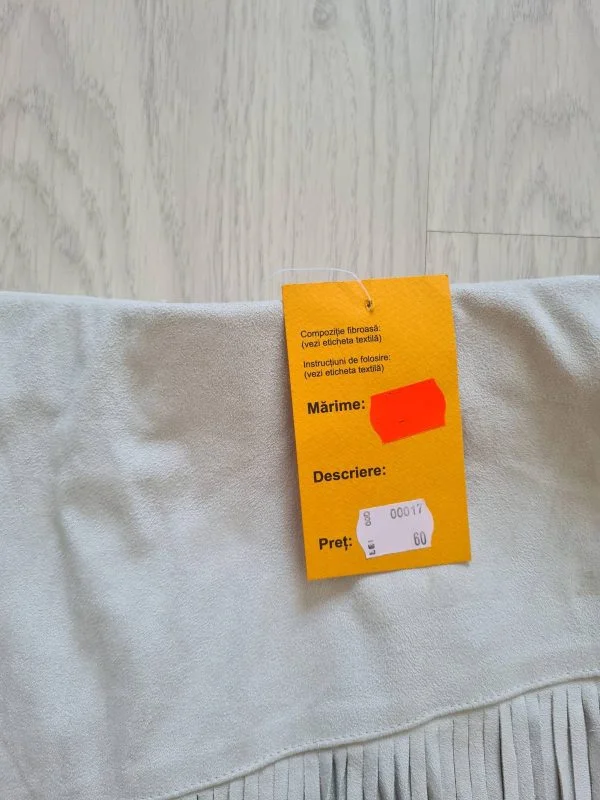 Fustă Zara S | Gri, Mini, Poliester - Image 6