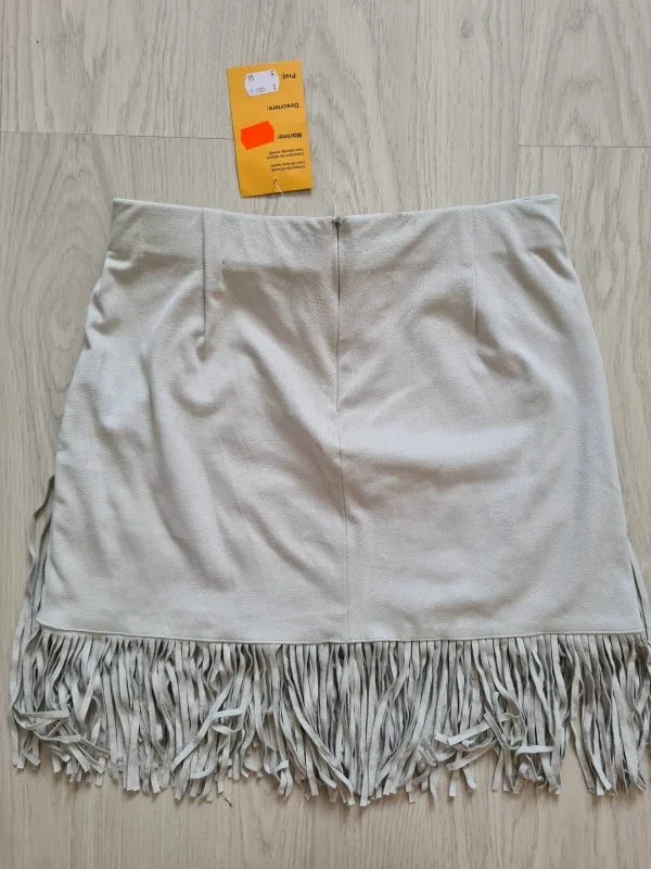 Fustă Zara S | Gri, Mini, Poliester - Image 8