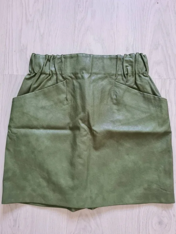 Fustă Zara XS | Khaki, Mini, Vâscoză - Image 6