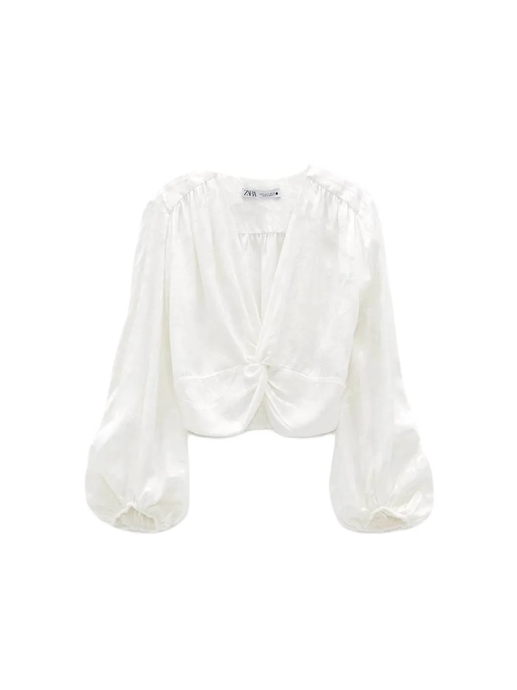 Bluză Zara XL | Alb, Normal, Vâscoză