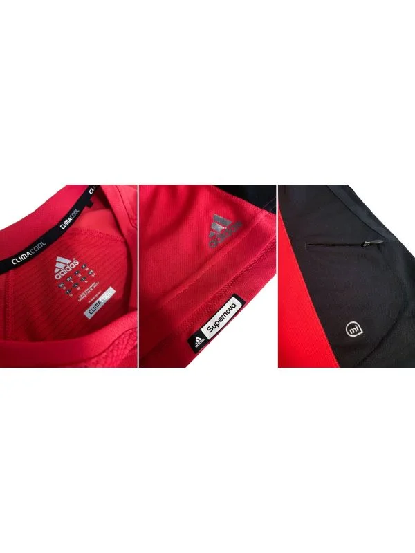 Bluză sport adidas EU 36 | Roșu, Poliester - Image 3