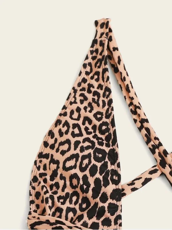 Costum de baie întreg Shein L | Multicolor, Animal print, Bumbac - Image 4