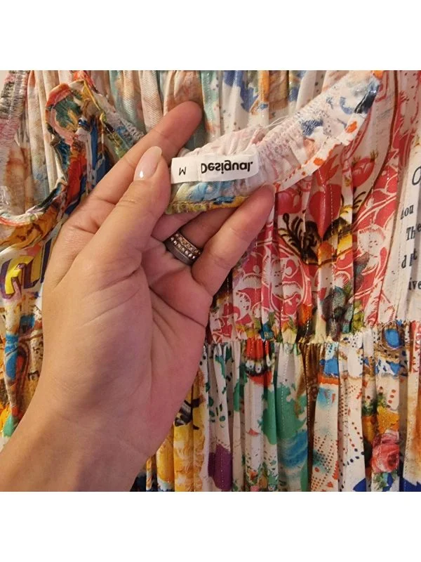 Rochie casual Desigual M | Multicolor, Mini, Mătase - Image 7