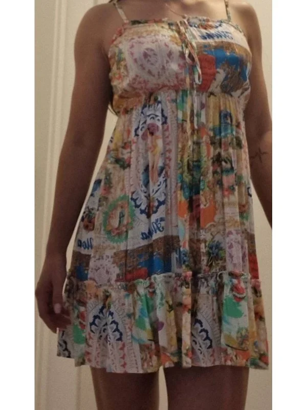 Rochie casual Desigual M | Multicolor, Mini, Mătase - Image 8