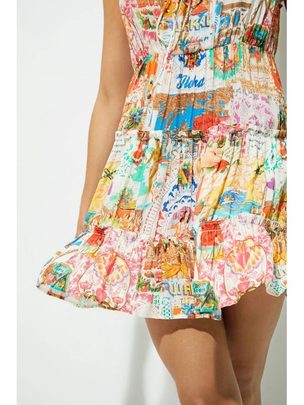 Rochie casual Desigual M | Multicolor, Mini, Mătase - Image 4