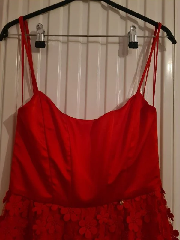 Rochie de seară Nissa EU 38 | Roșu, Midi, Poliester - Image 5