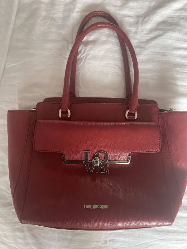 Geantă de umăr Love Moschino | Roșu, Piele ecologică - Image 6