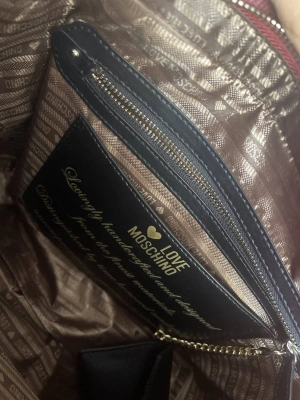 Geantă de umăr Love Moschino | Roșu, Piele ecologică - Image 9