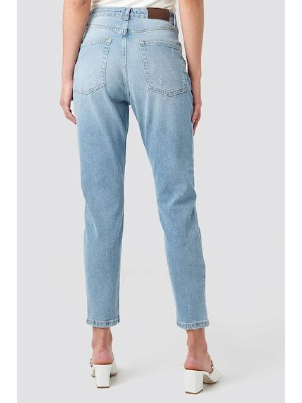 Blugi NA-KD XS | Albastru, Lungi, Talie înaltă, Slim fit, Denim - Image 5