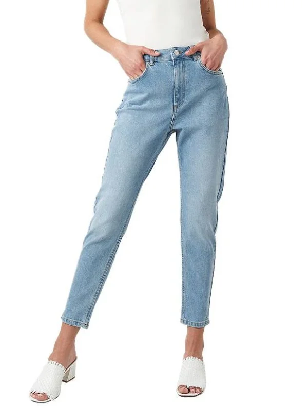 Blugi NA-KD XS | Albastru, Lungi, Talie înaltă, Slim fit, Denim