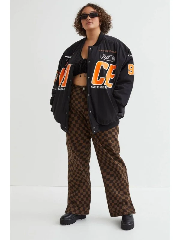 Geacă bomber H&M XS | Negru, Fără glugă, Poliester - Image 4