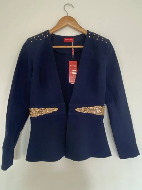 Costum cu sacou și pantaloni ATMOSPHERE FASHION EU 38 | Bleu, Poliester - Image 6