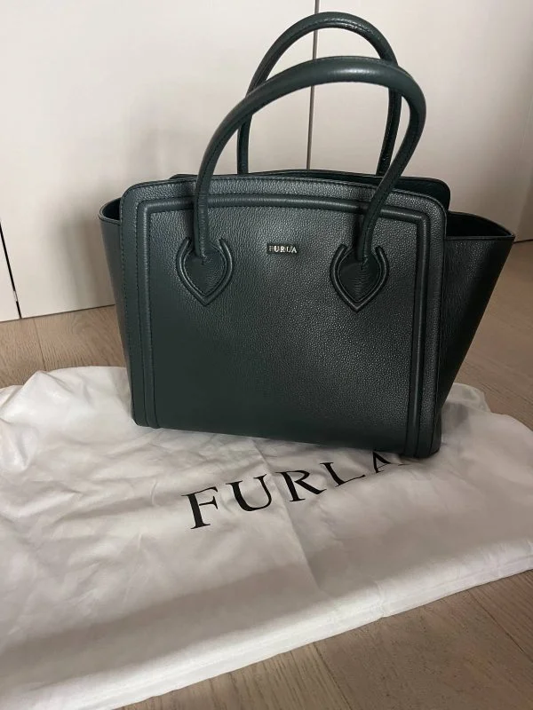 Geantă de mână Furla | Verde, Piele naturală - Image 6