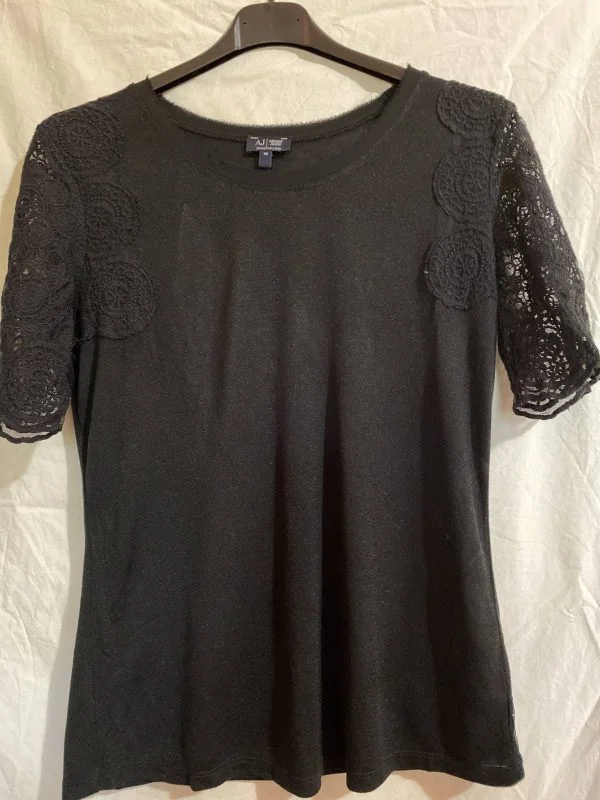 Top Armani Jeans EU 38 | Negru, Normal, Vâscoză - Image 2