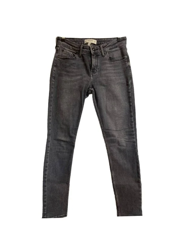 Blugi Mango EU 34 | Gri, Lungi, Bumbac