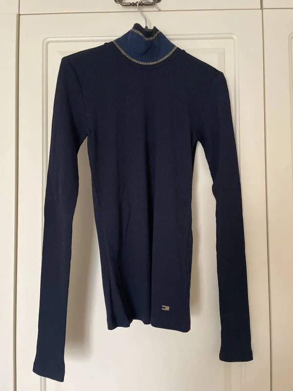 Bluză Tommy Hilfiger XS | Albastru, Normal, Bumbac - Image 6