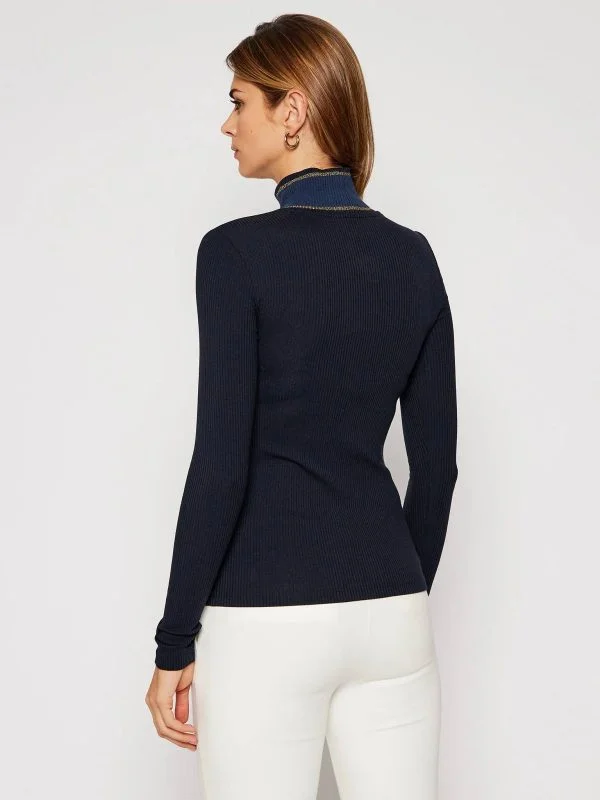 Bluză Tommy Hilfiger XS | Albastru, Normal, Bumbac - Image 3