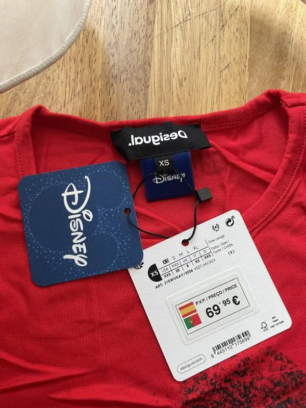 Top Desigual XS | Roșu, Normal, Bumbac - Image 9