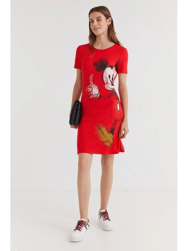 Top Desigual XS | Roșu, Normal, Bumbac - Image 2