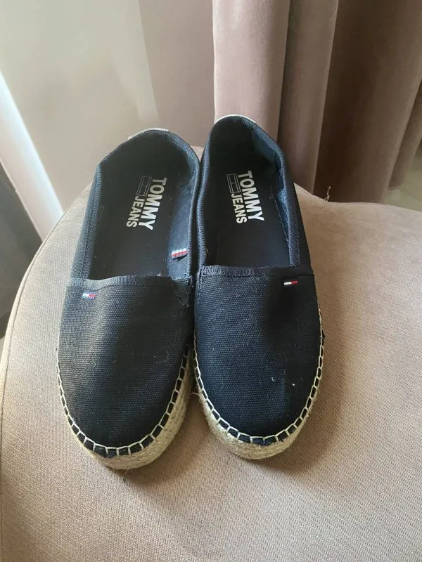 Espadrile Tommy Hilfiger EU 37 | Negru, Pânză - Image 3