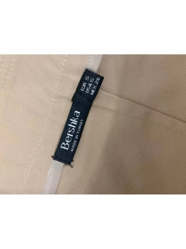 Fustă Bershka S | Bej, Mini, Bumbac - Image 6