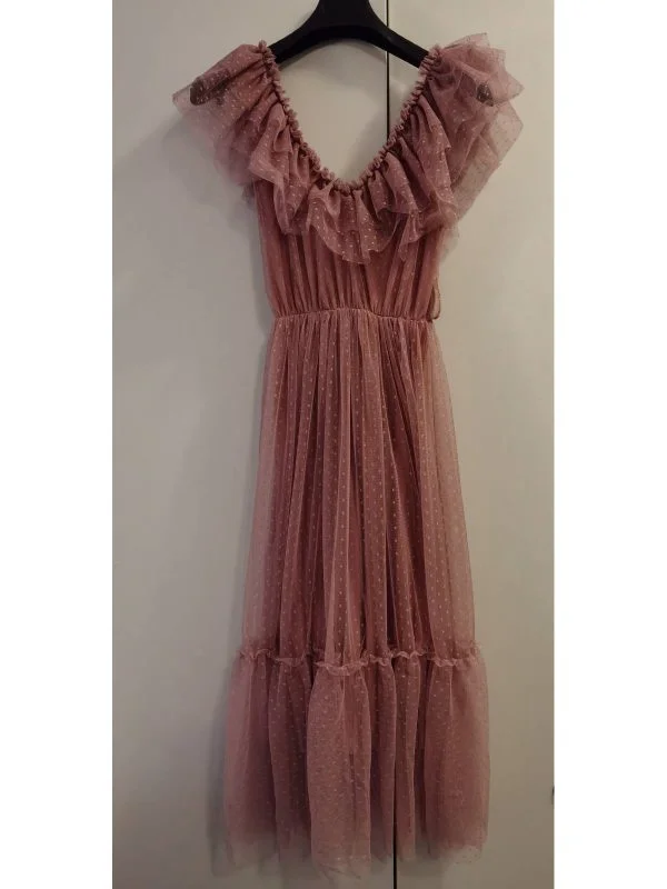 Rochie de seară STARSHINERS M | Roz, Midi - Image 4