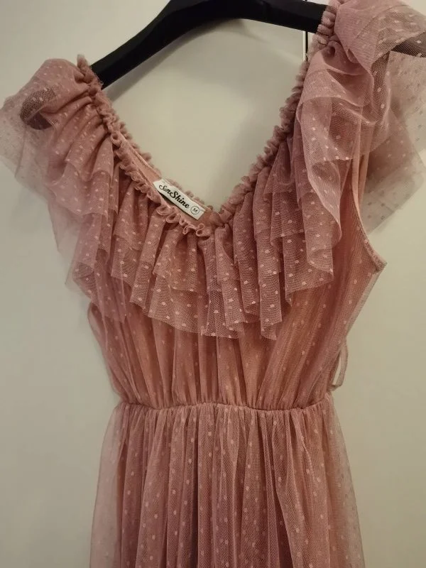 Rochie de seară STARSHINERS M | Roz, Midi - Image 7