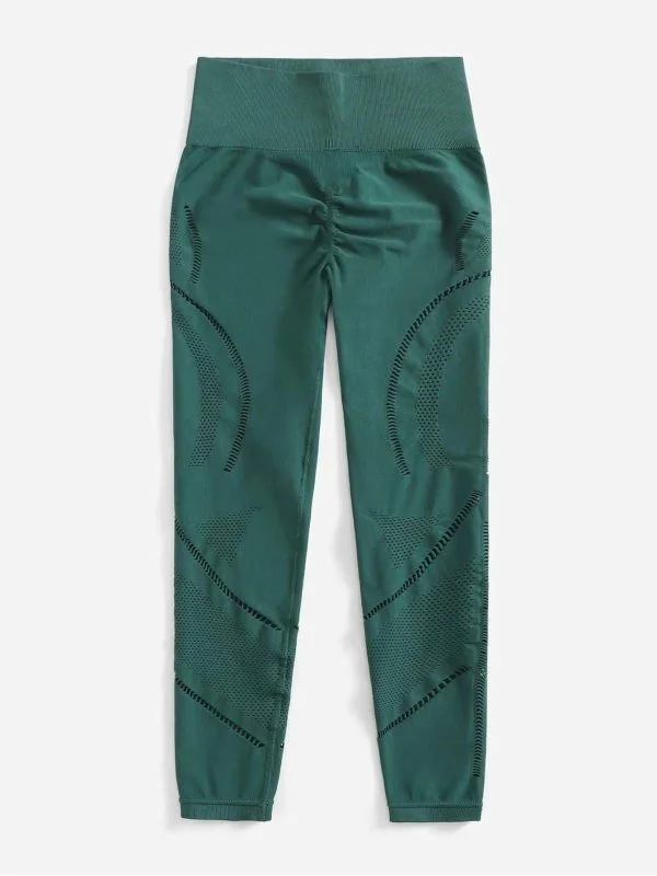 Colanți sport Shein M | Verde, Poliamidă - Image 4