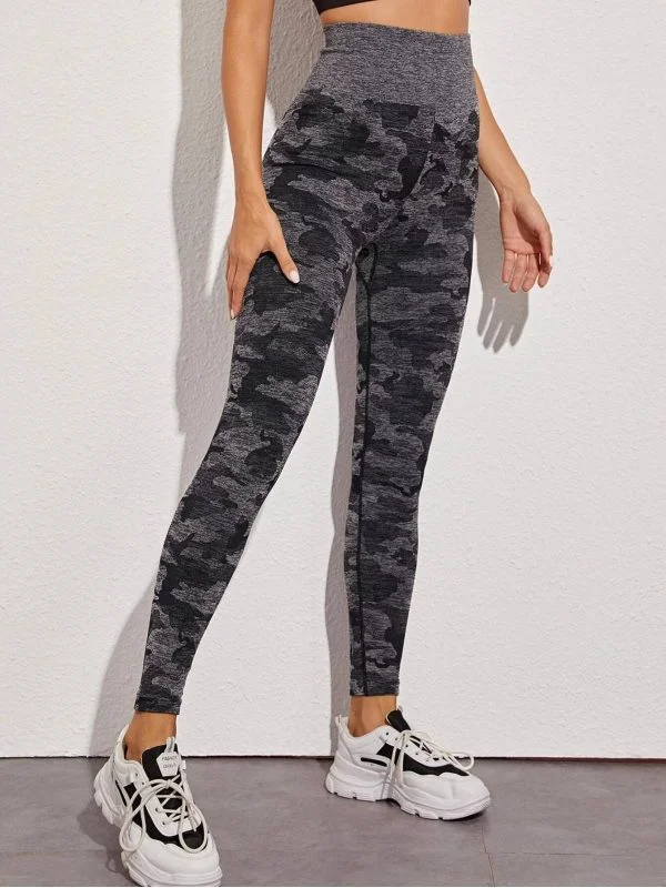 Colanți sport Shein M | Negru, Nailon - Image 3