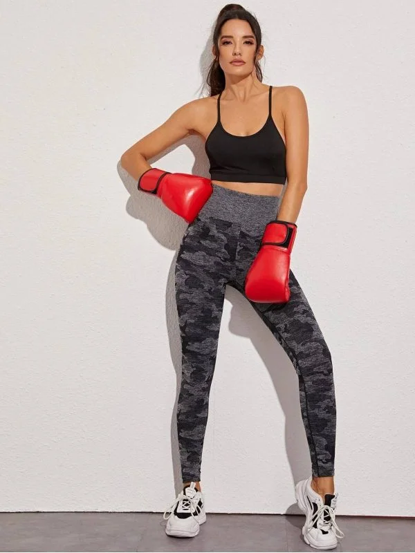 Colanți sport Shein M | Negru, Nailon - Image 5