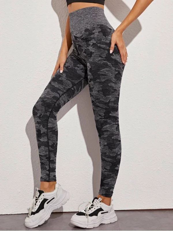 Colanți sport Shein M | Negru, Nailon - Image 4